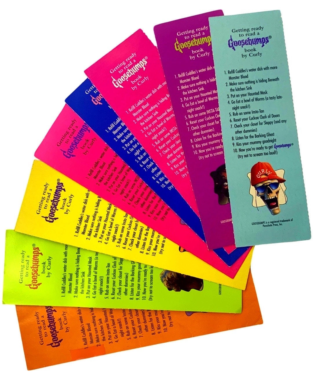 Goosebumps Bookmarks 90s- Choose a Color
