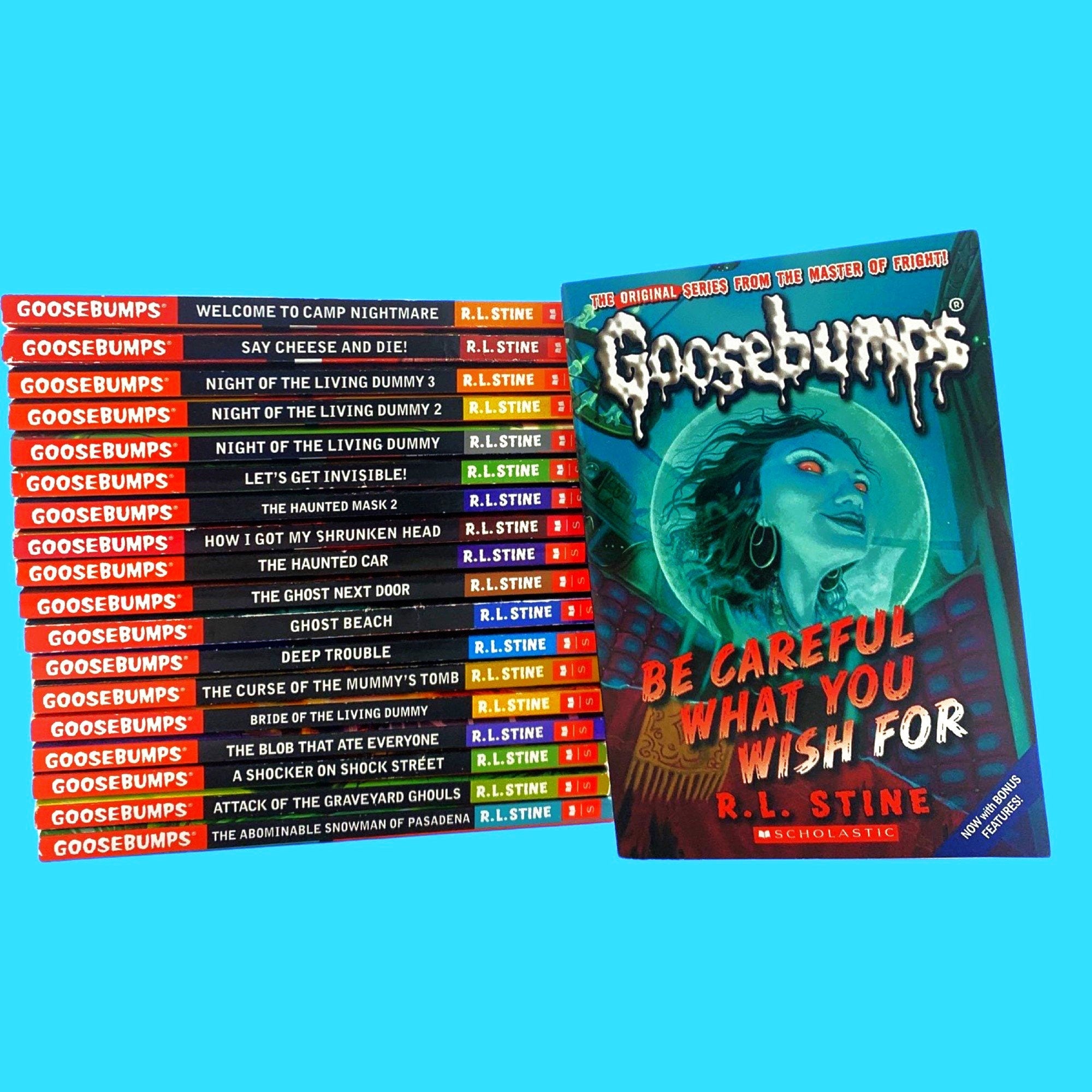 GOOSEBUMPS Remake Paperbacks, Orange/Black Spines You Choose the Scare! R.L Stine's Books, Kids Horror