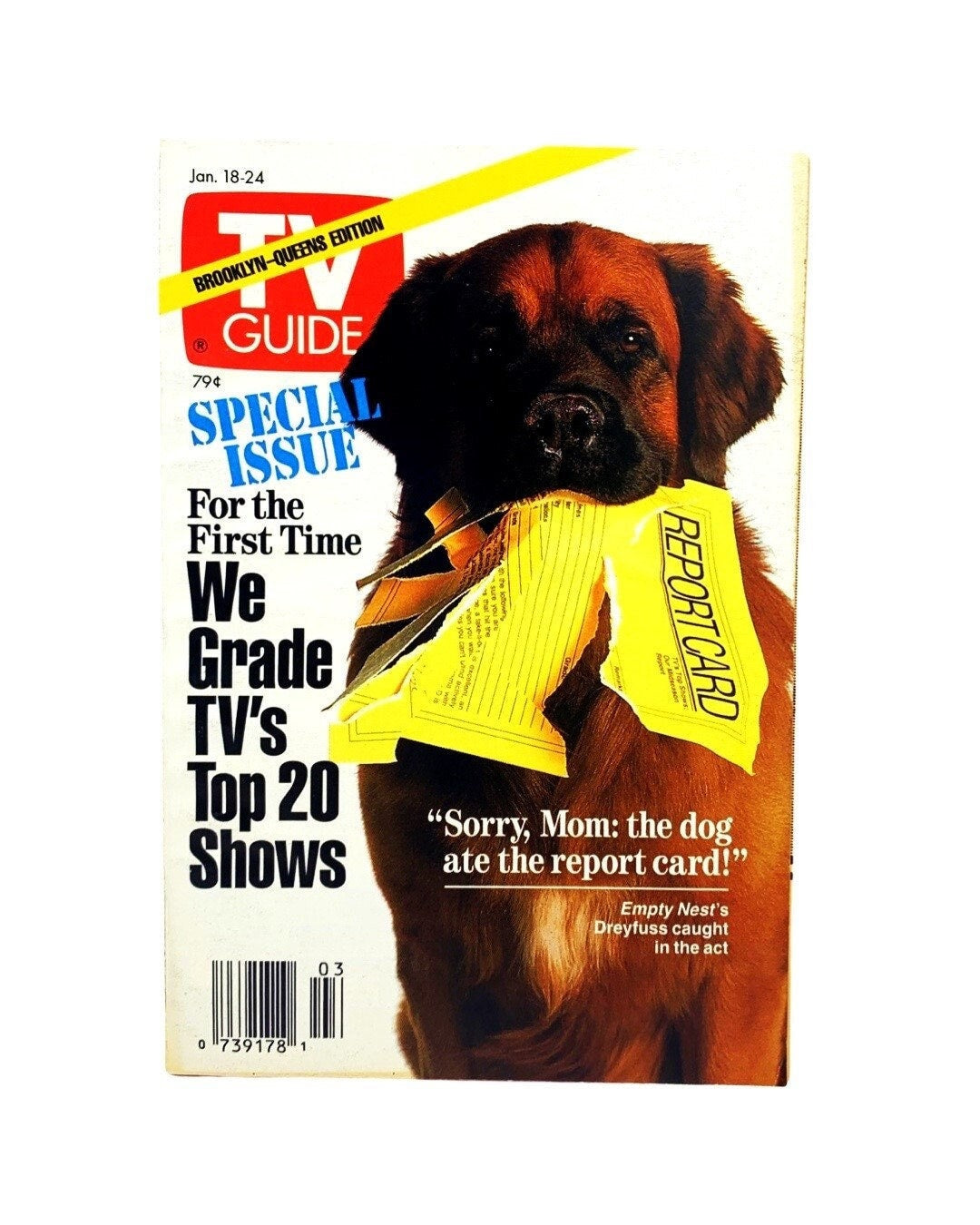 TV Guide 1992 Preowned, Empty Nest, Special Issue, Olympics, General Hospital, Lamb Chops, Home Improvement, Nostalgia