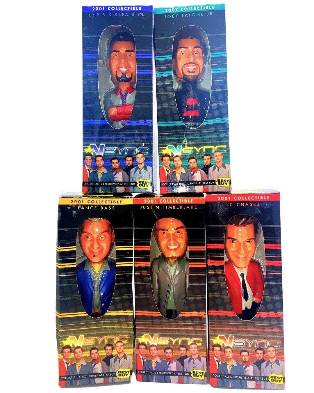 NSYNC Bobblehead Dolls Collectible 2001 Nostalgia, Justin Timberlake