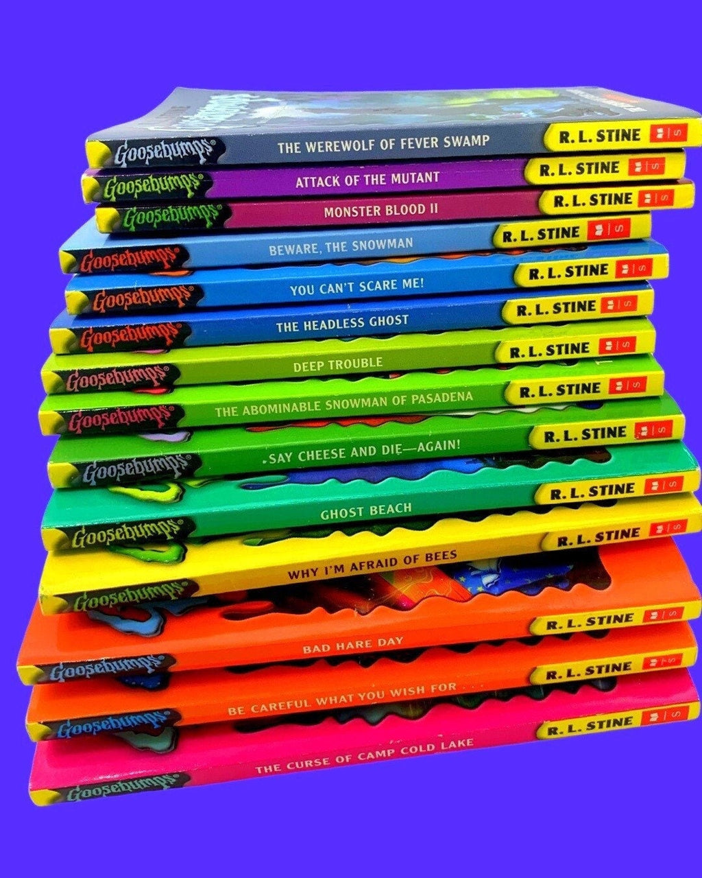 GOOSEBUMPS Scholastic Paperbacks, You Choose the Scare! R.L Stine's Retro Books, Kids Horror, Throwback, 90s