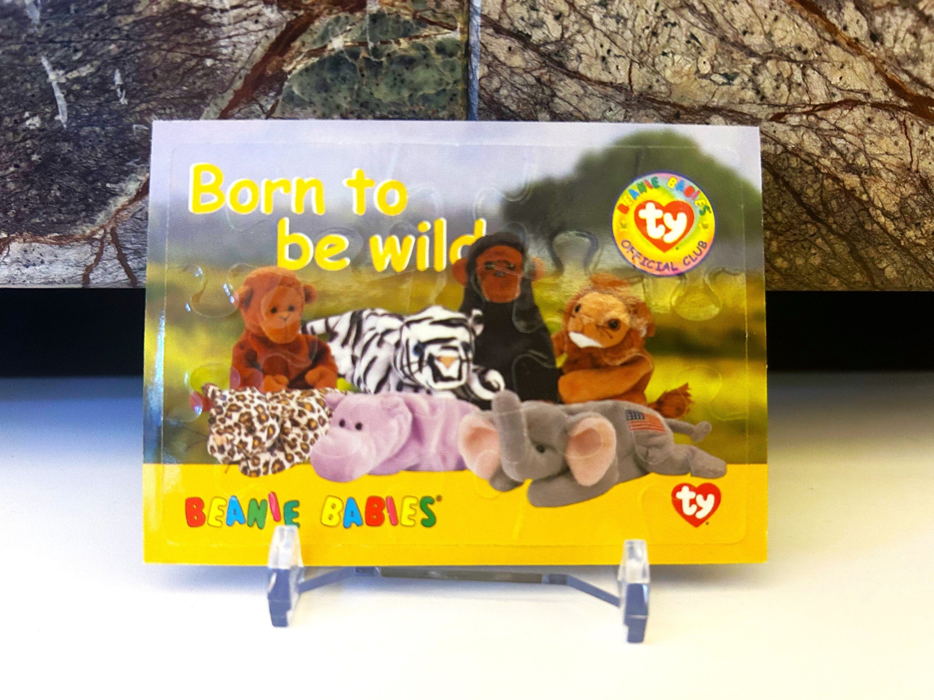 Beanie Babies Animals Wild Puzzle Card, 1998 Beanie Baby Trading Card