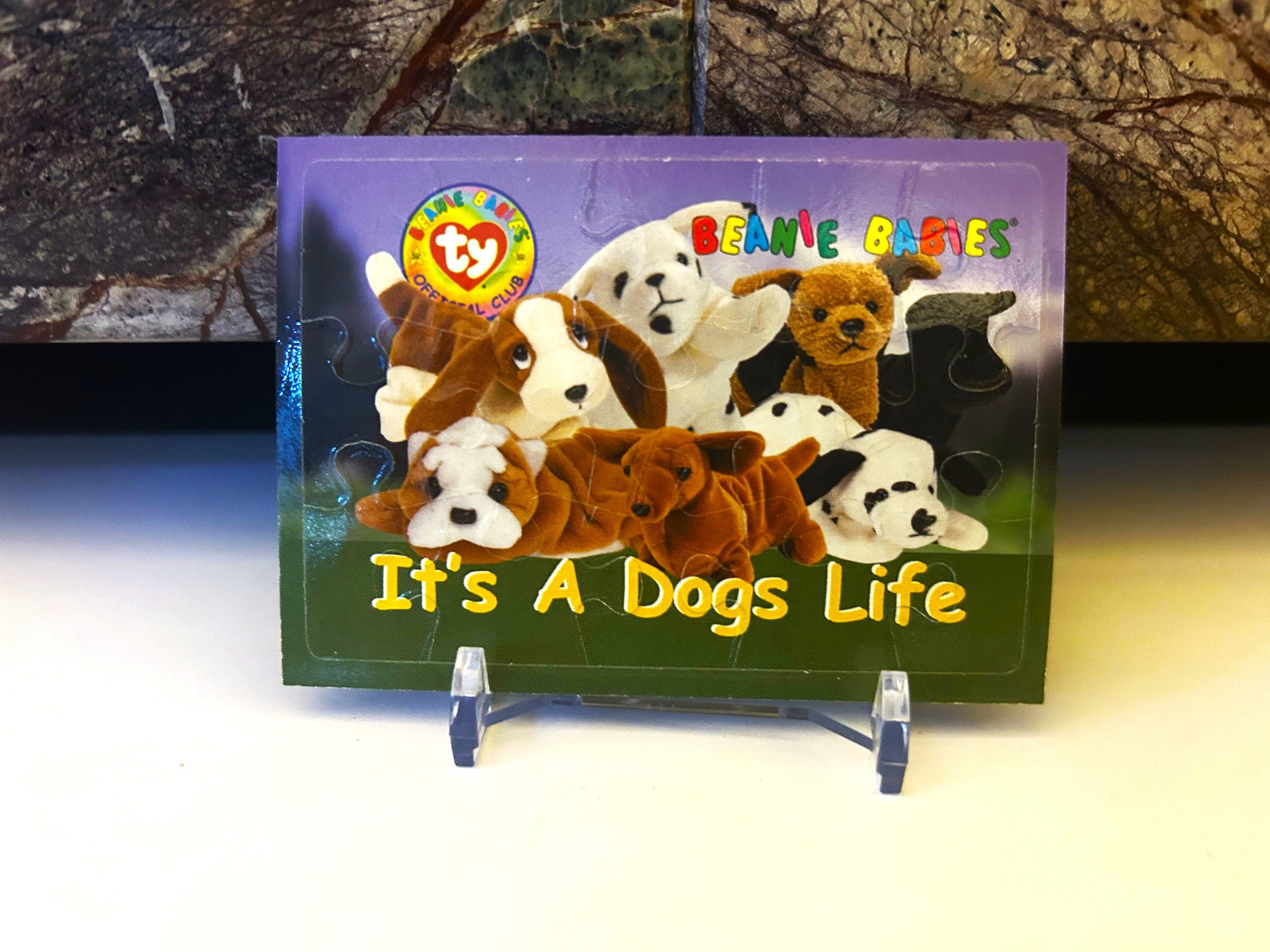 Beanie Babies Dogs Life Puzzle Card, 1998 Beanie Baby Trading Card