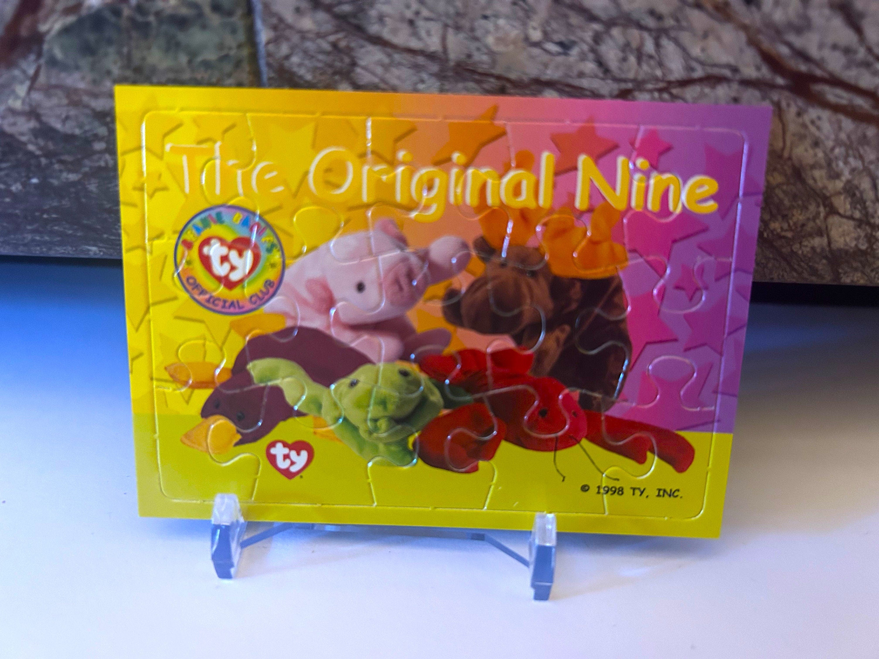 Beanie Babies Original Nine Puzzle Card, 1998 Beanie Baby Trading Card