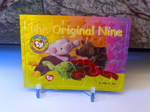 Beanie Babies Original Nine Puzzle Card, 1998 Beanie Baby Trading Card