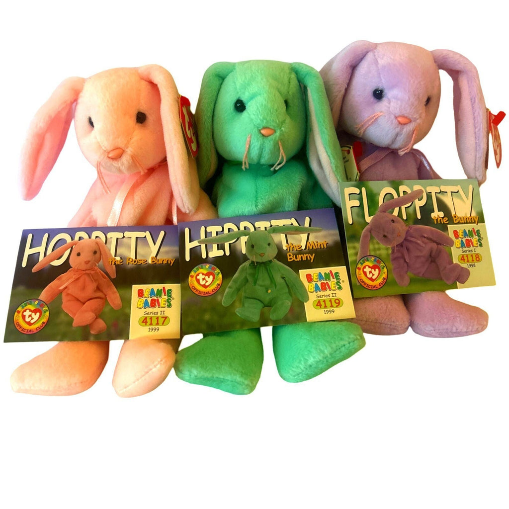 Bunny Beanie Babies (1996 Edition) Choose Beanie Baby Color