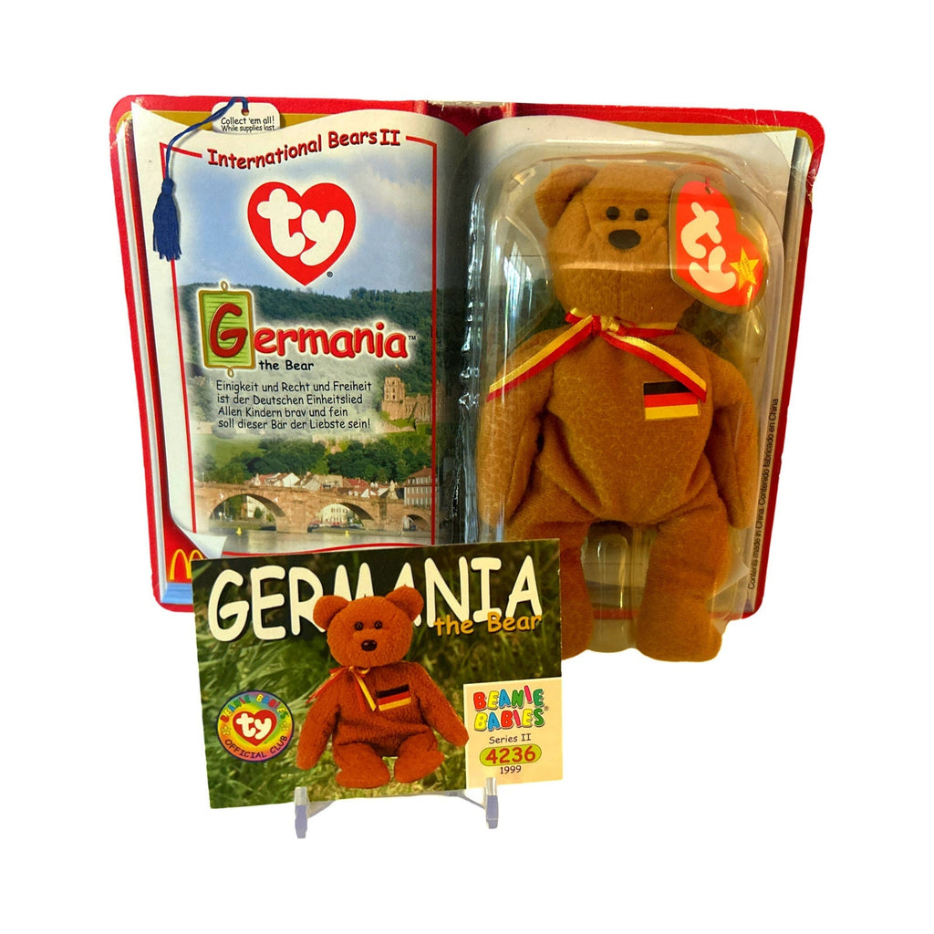 Germania Teddy Ty Beanie Baby (2000) Gift Set with a Sealed Pack