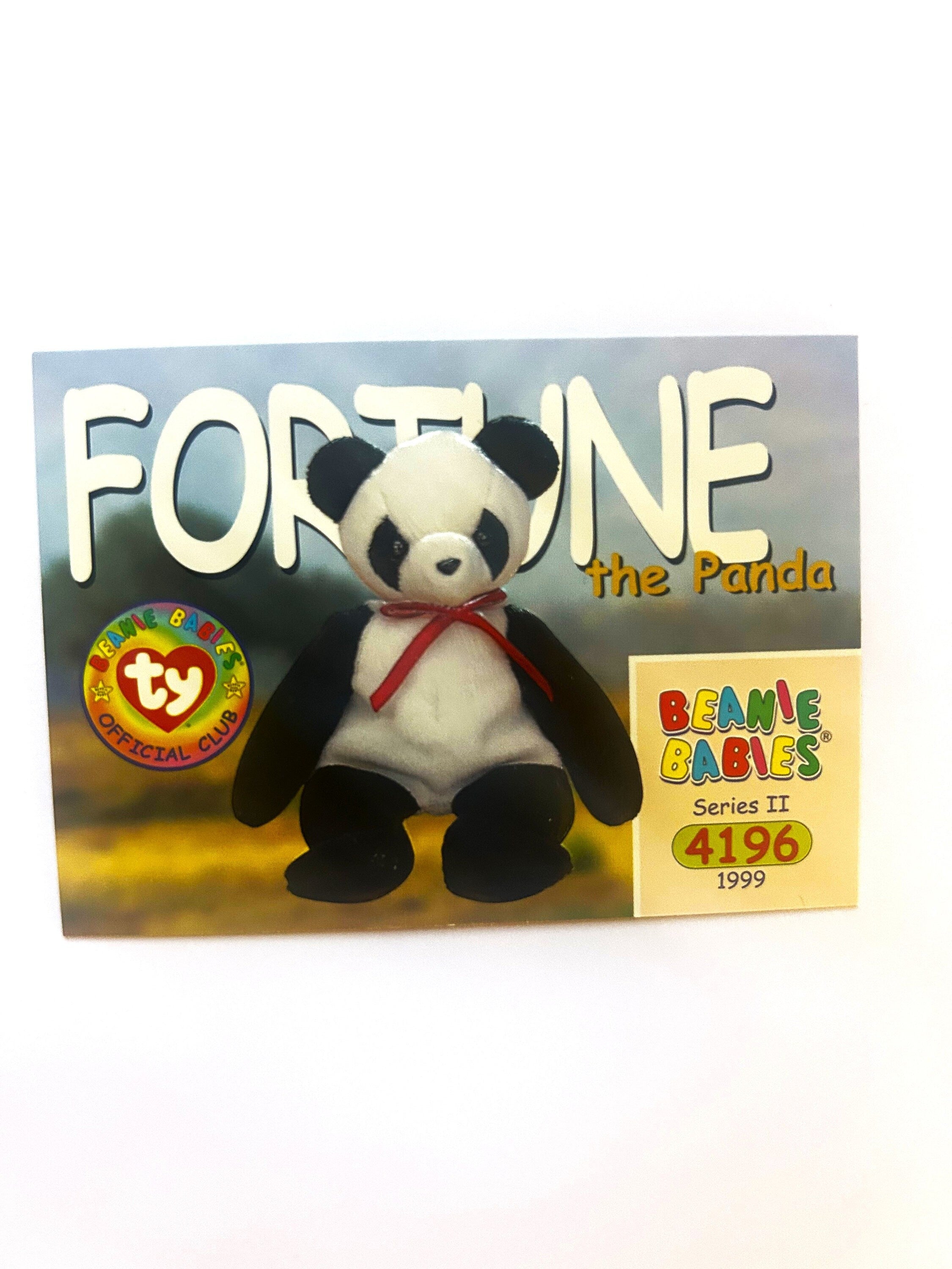 Fortune the Panda 1999 Trading Card, Series II, Birthdate 12-6-97