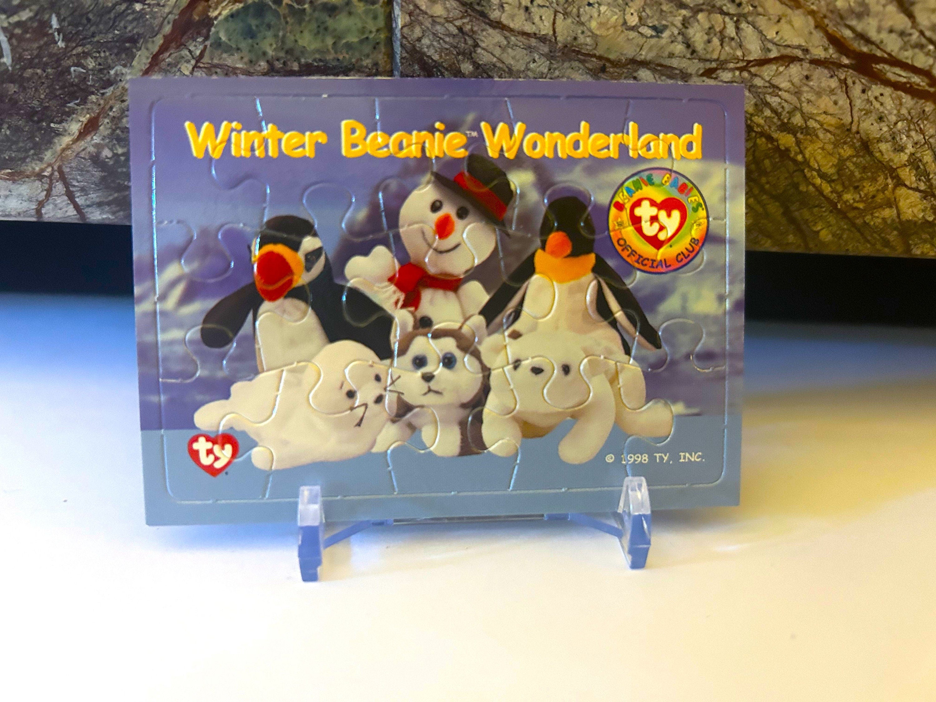 Beanie Babies Winter Puzzle Card, 1998 Beanie Baby Trading Card