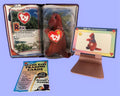 Rex Beanie Baby Gift Set Tyrannosaurus Beanie Baby Gift Set (2000) with Trading Card & Sealed Pack