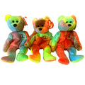 Peace Bear Ty Beanie Baby 1996 with Trading Card & Sealed Pack