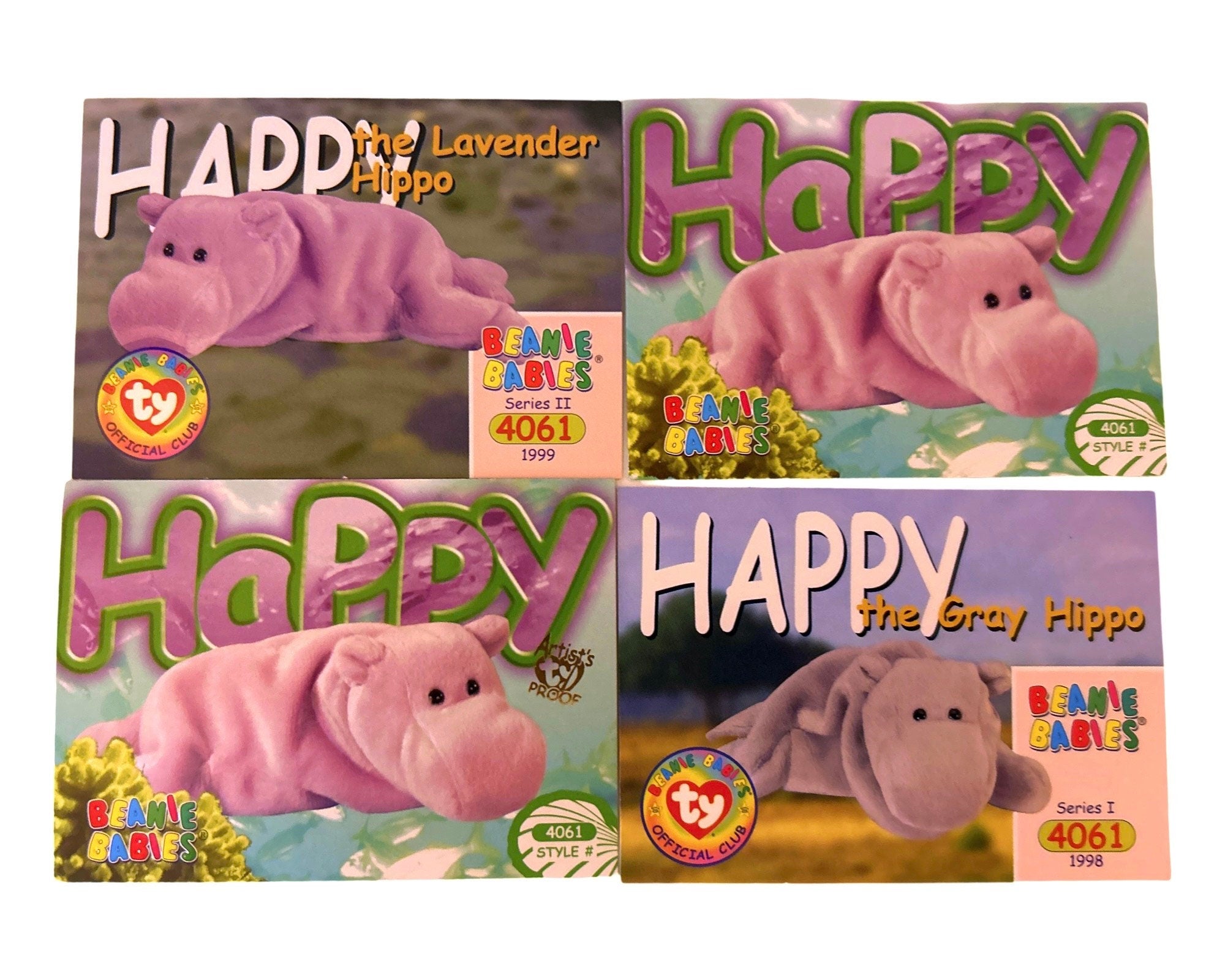 Happy the Hippo Collection Create your Own Beanie Babies Gift Set
