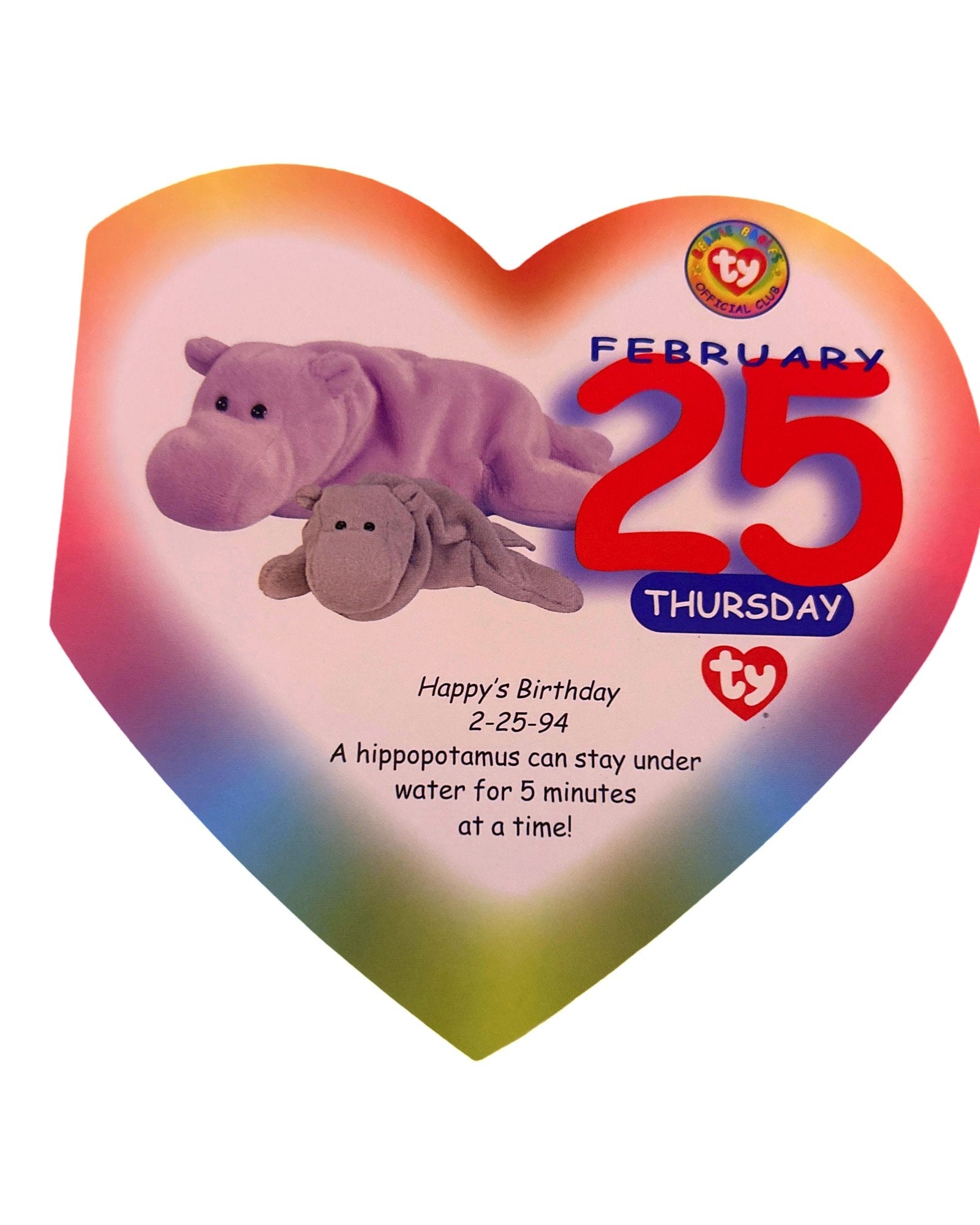 Happy the Hippo Collection Create your Own Beanie Babies Gift Set