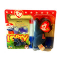 Lefty the Donkey Beanie Baby 2000 Gift Set with matching Trading Card