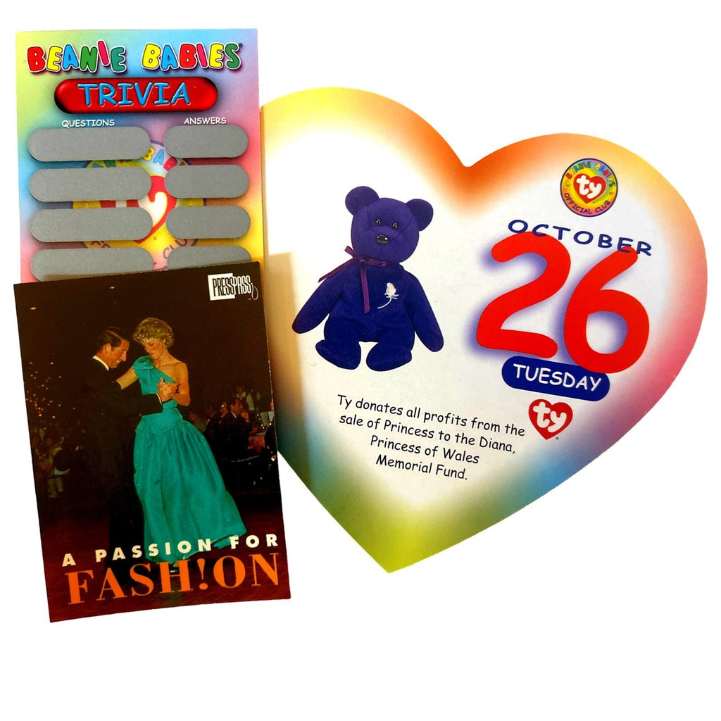 Beanie of the Day (October 26th) Princess Diana, Beanie Baby Birthday Telegram Treat, Stocking Stuffers, 90s gifts