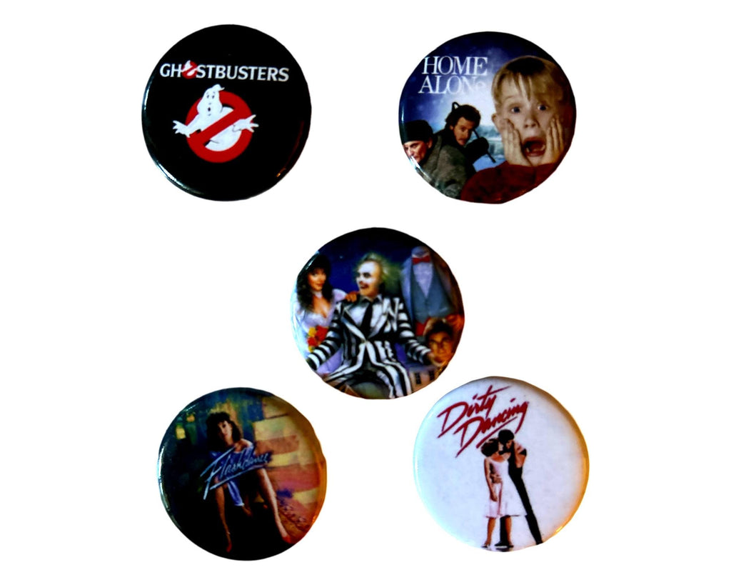 80's Buttons - Pick Your Favorites (1.25 inch) Party Favors