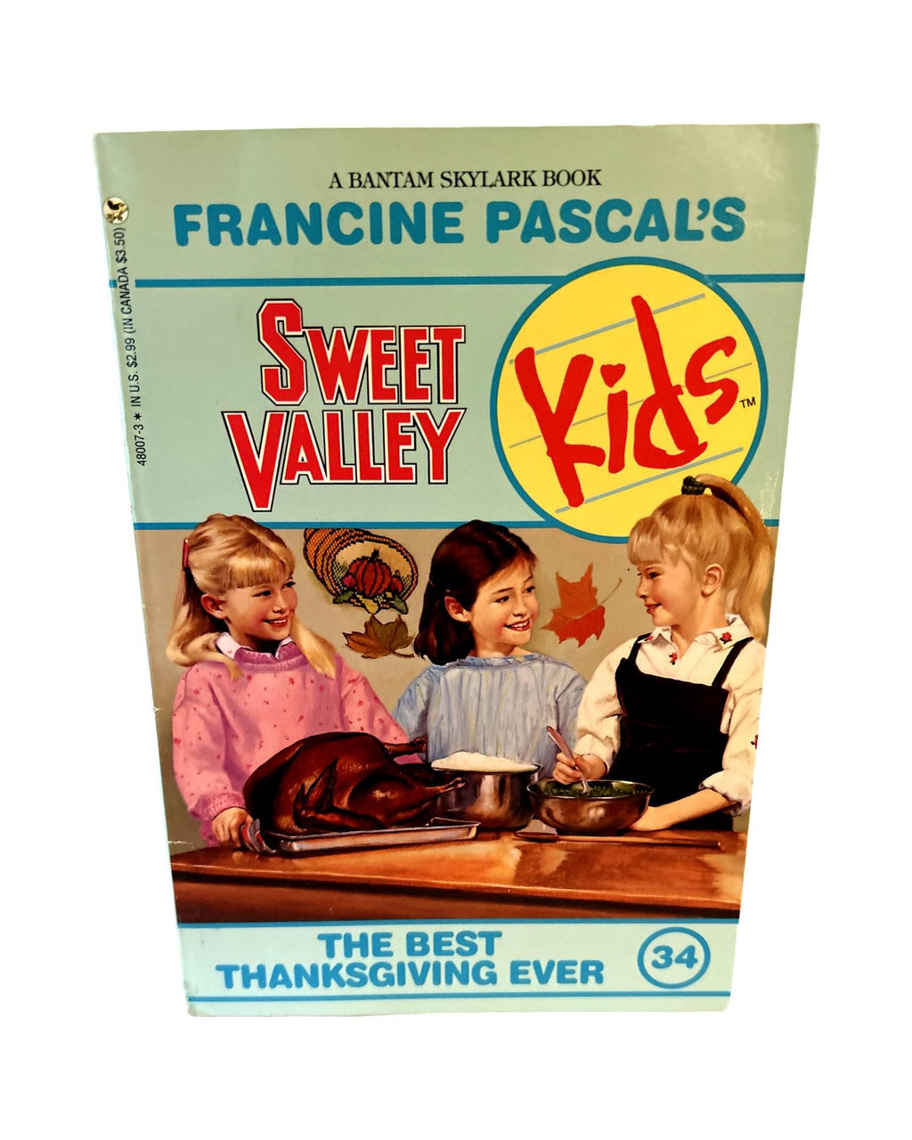The Best Thanksgiving Ever #34, Sweet Valley Kids (1992 Paperback)