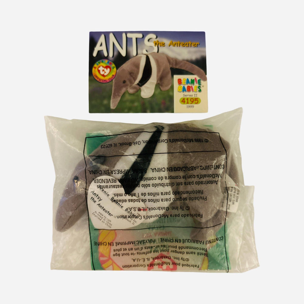 Antsy the Anteater Beanie Baby 1999 with Trading Card Gift Set