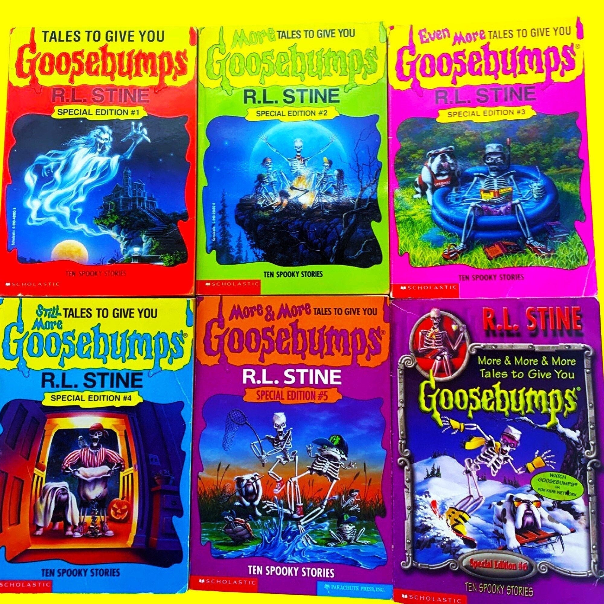 TALES to Give You GOOSEBUMPS Paperbacks You Choose the Scare! R.L Stine's Retro Books, Kids Horror, Throwback, 90s