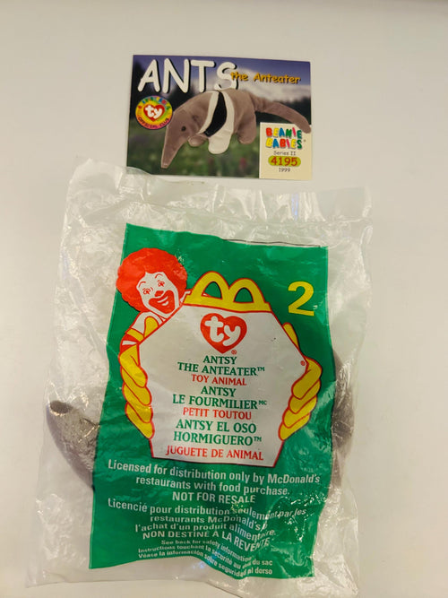 Antsy the Anteater Beanie Baby 1999 with Trading Card Gift Set