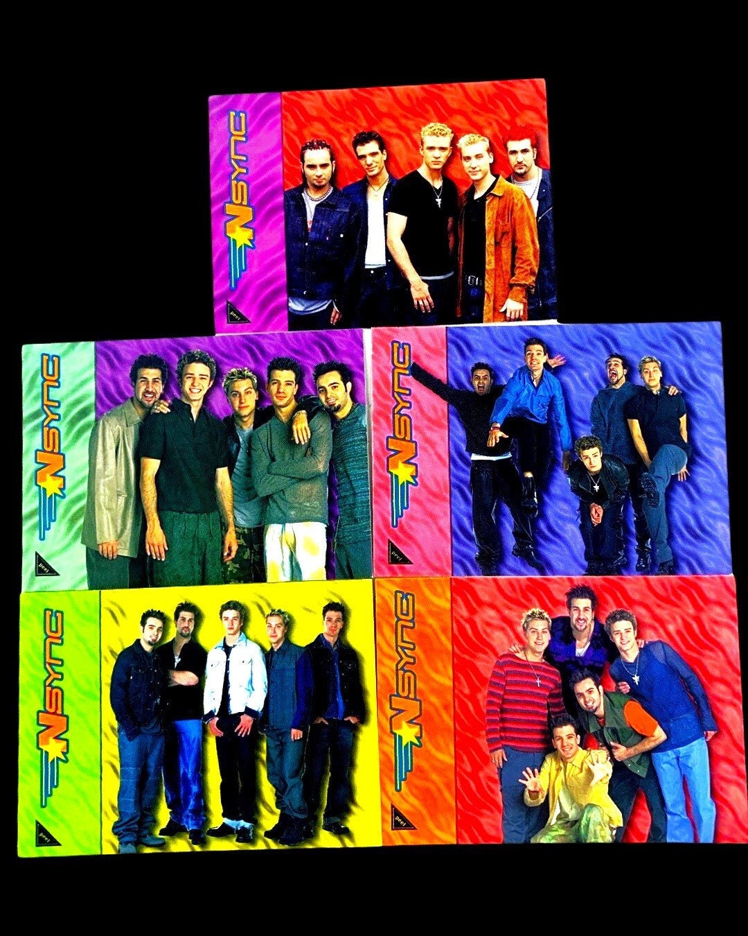 NSYNC 5 Trading Sticker Card Set (year 2000)
