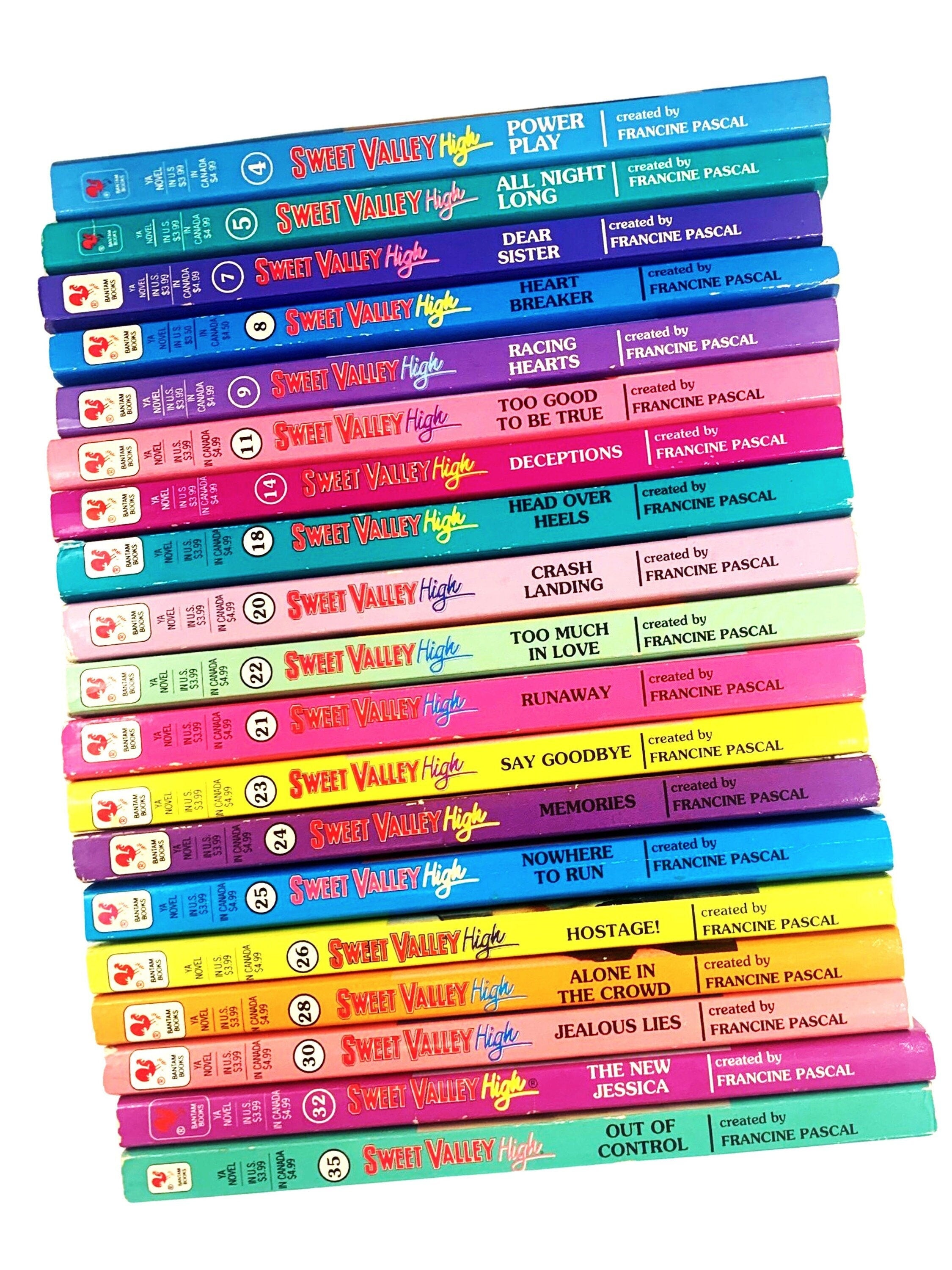 Sweet Valley High books with Color Spine Paperback, Choose a book