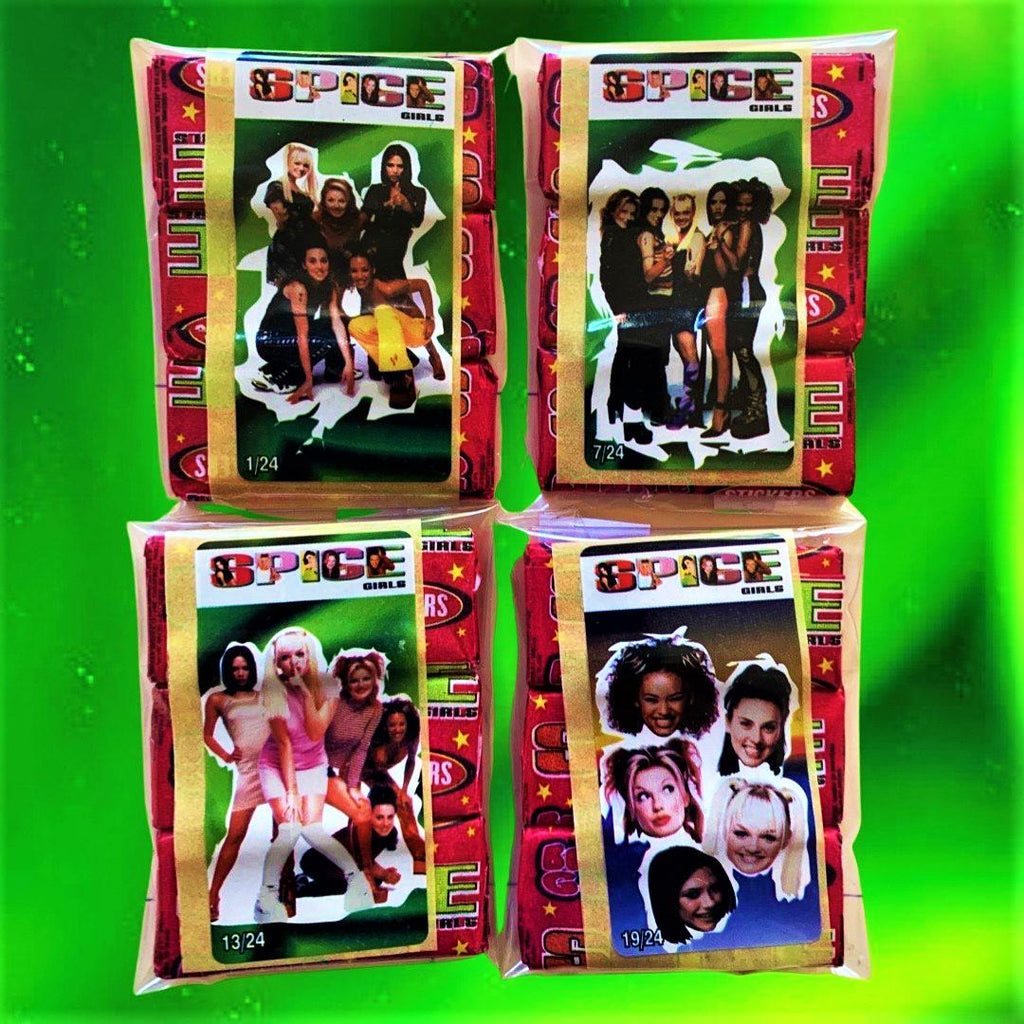 Choose a Spice Girls Sticker From 1997 collection, Ginger Spice, Baby Spice, Sporty Spice, Posh Spice, Scary Spice. NO GUM