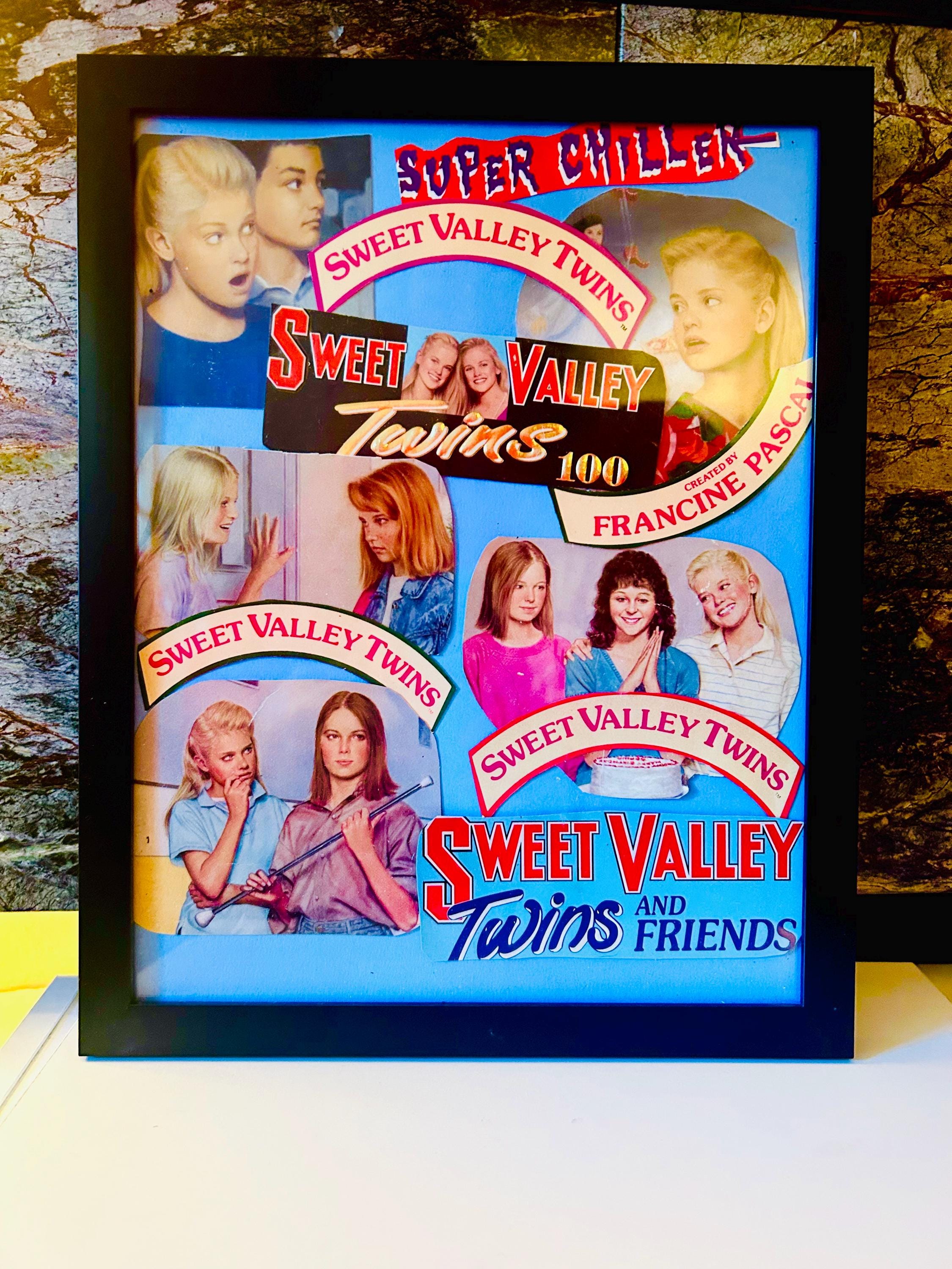 Sweet Valley Twins Hand Crafted Collage (9.5x11.5) INCLUDES FRAME