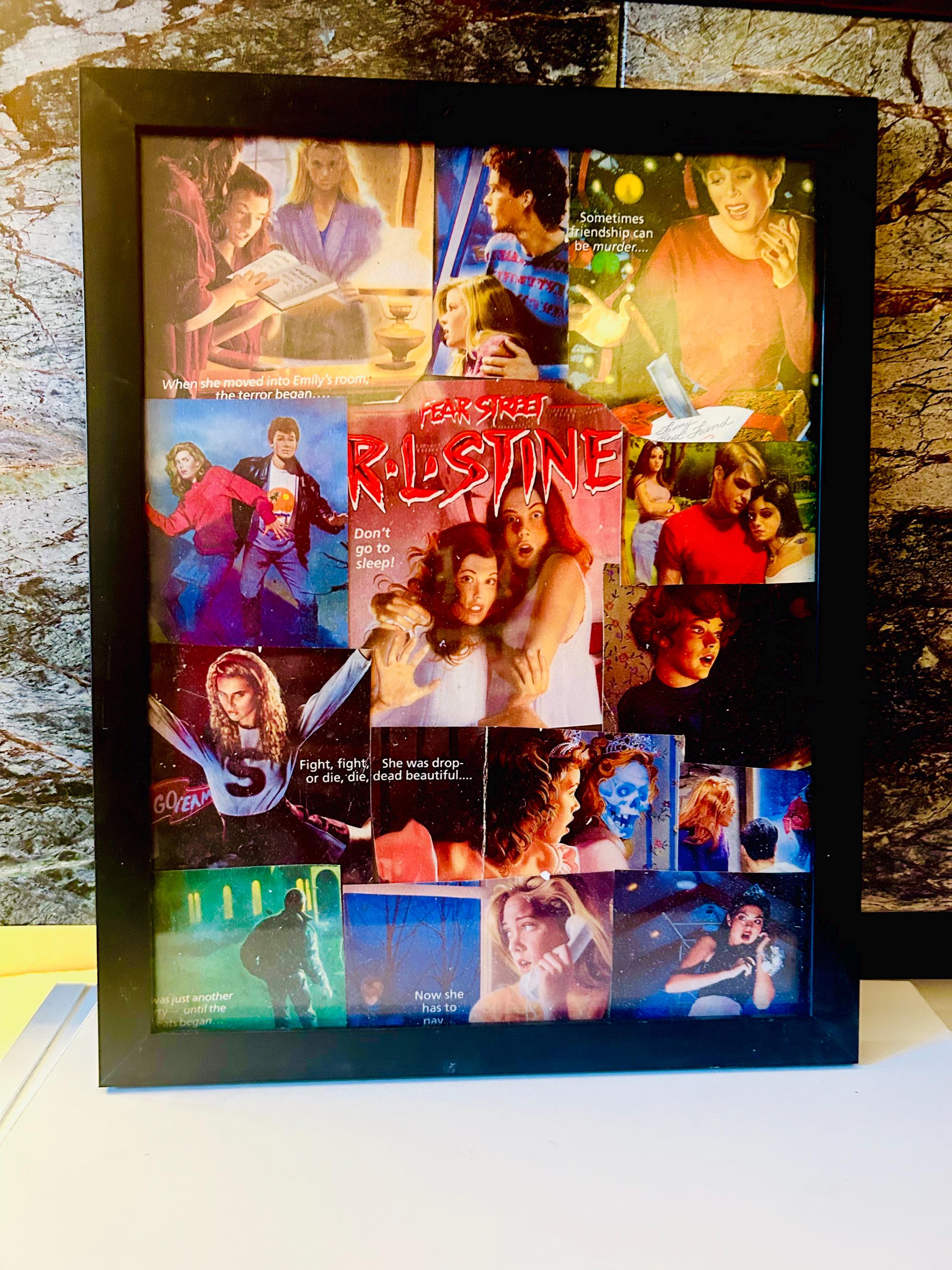 Fear Street Hand Crafted Collage (9.5x11.5) INCLUDES FRAME