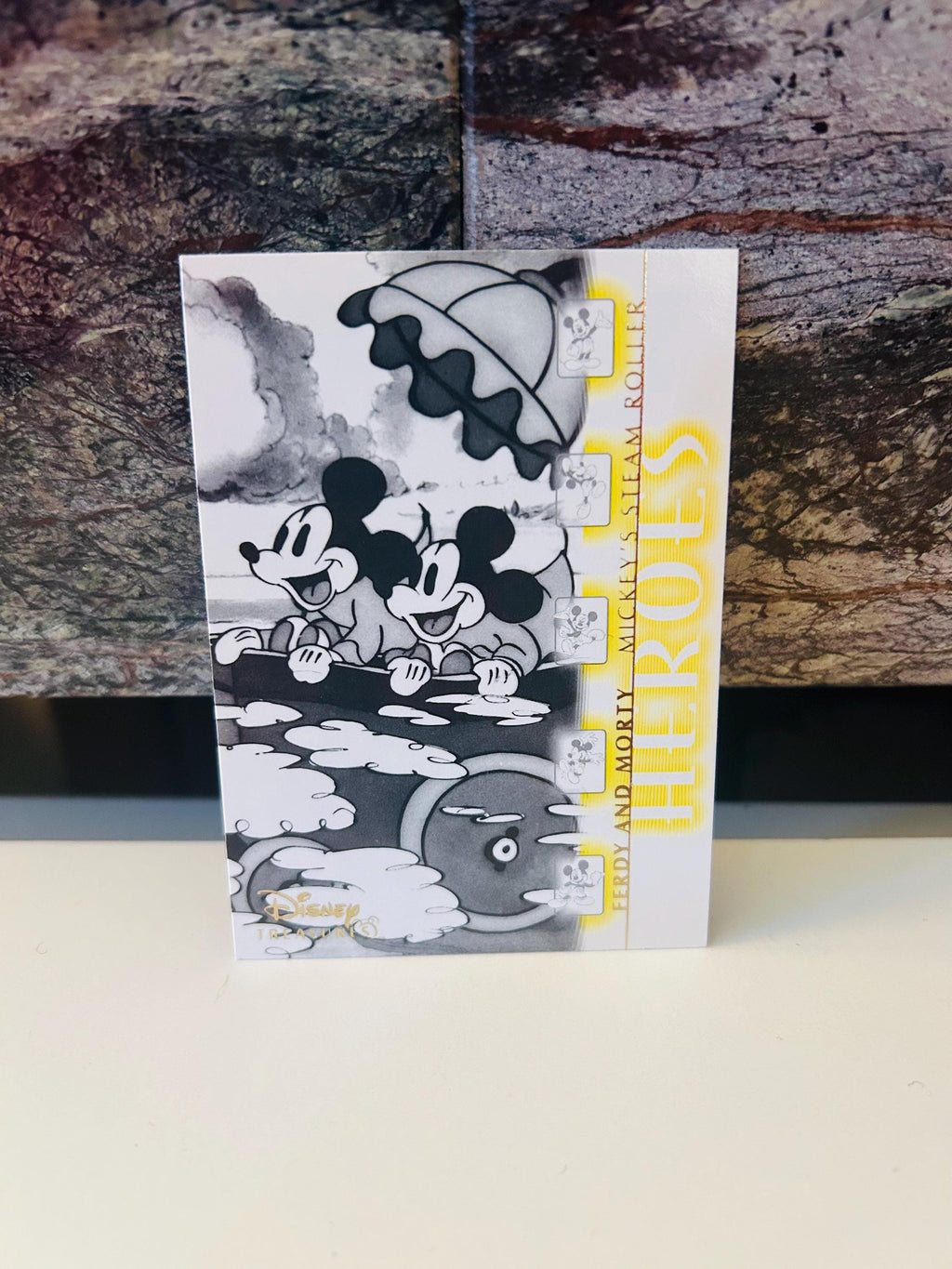 Mickey Mouse, Ferdy and Morty, Mickey's Steam Roller, 2003 Disney Treasures Trading Card