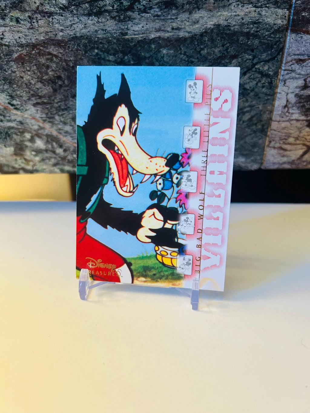 Three Little Pigs, Big Bad Wolf,  2003 Disney Treasures Trading Card