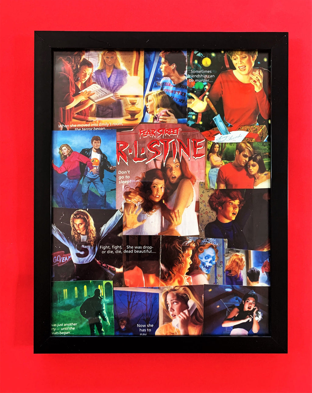 Fear Street Hand Crafted Collage (9.5x11.5) INCLUDES FRAME