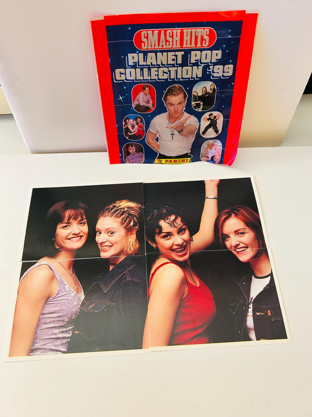 Bwitched 1999 Four Stickers with Empty Smash Wrapper