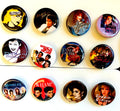 80s Party Buttons 1.25 inch - Pick Buttons