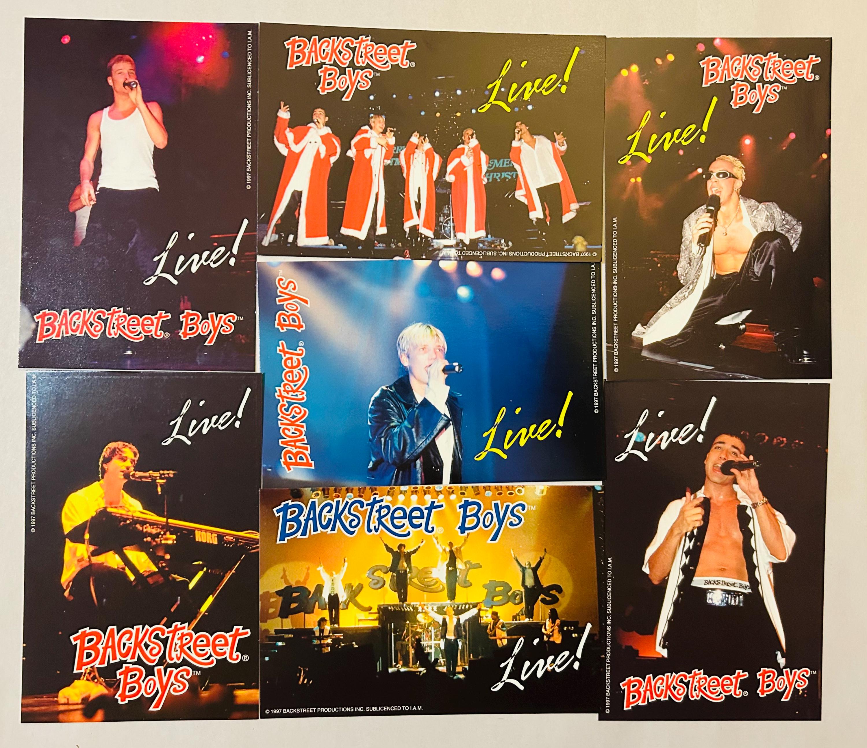 Backstreet Boys Seven Group 4x6 BSB Photos 1998 Lot of 7