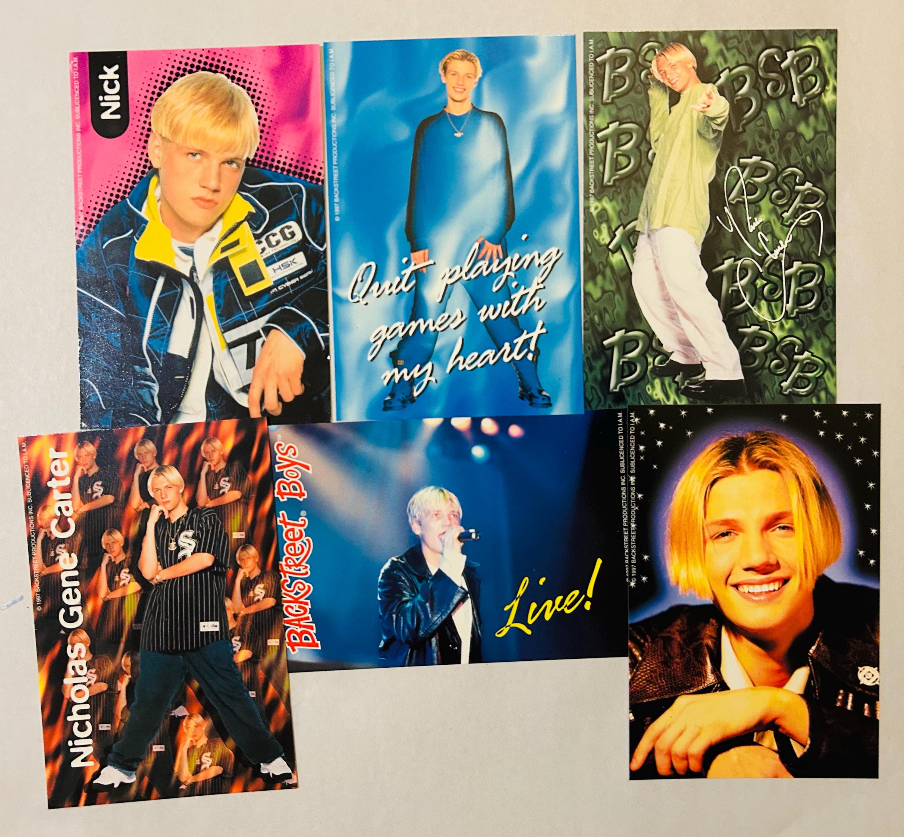 Nick Carter Backstreet Boys Six 4x6 BSB Photos 1998 Lot of 6