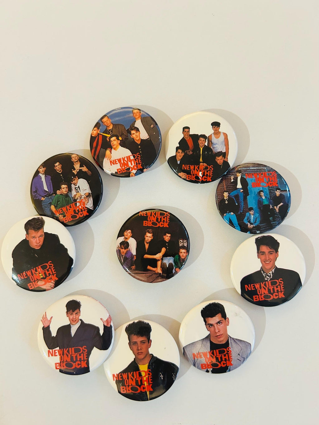 Ten NKOTB 1.5 inch Buttons