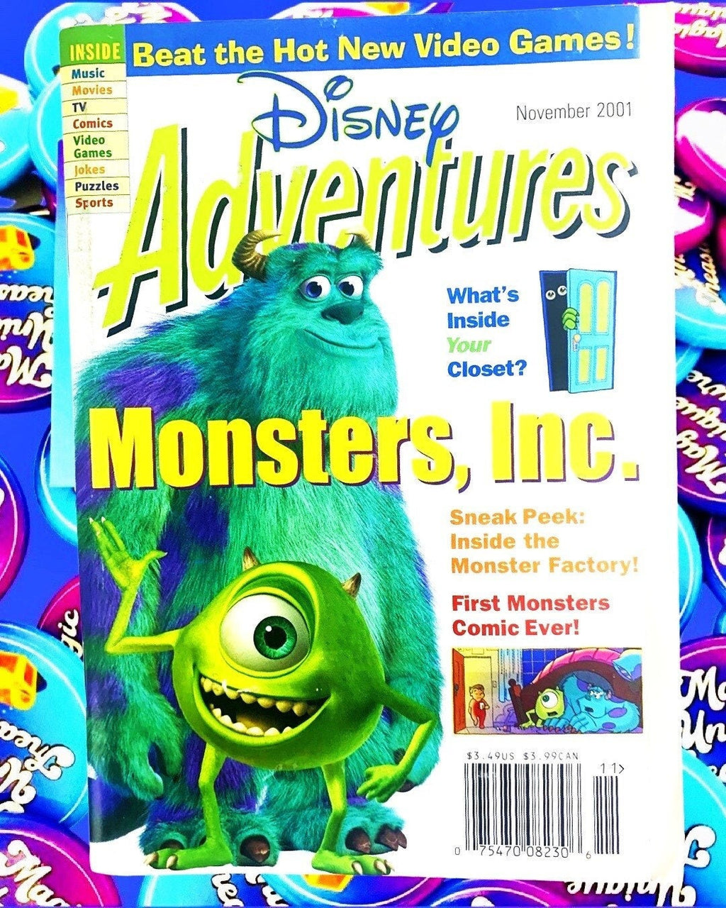 Monsters 2001 Disney Adventures Magazine