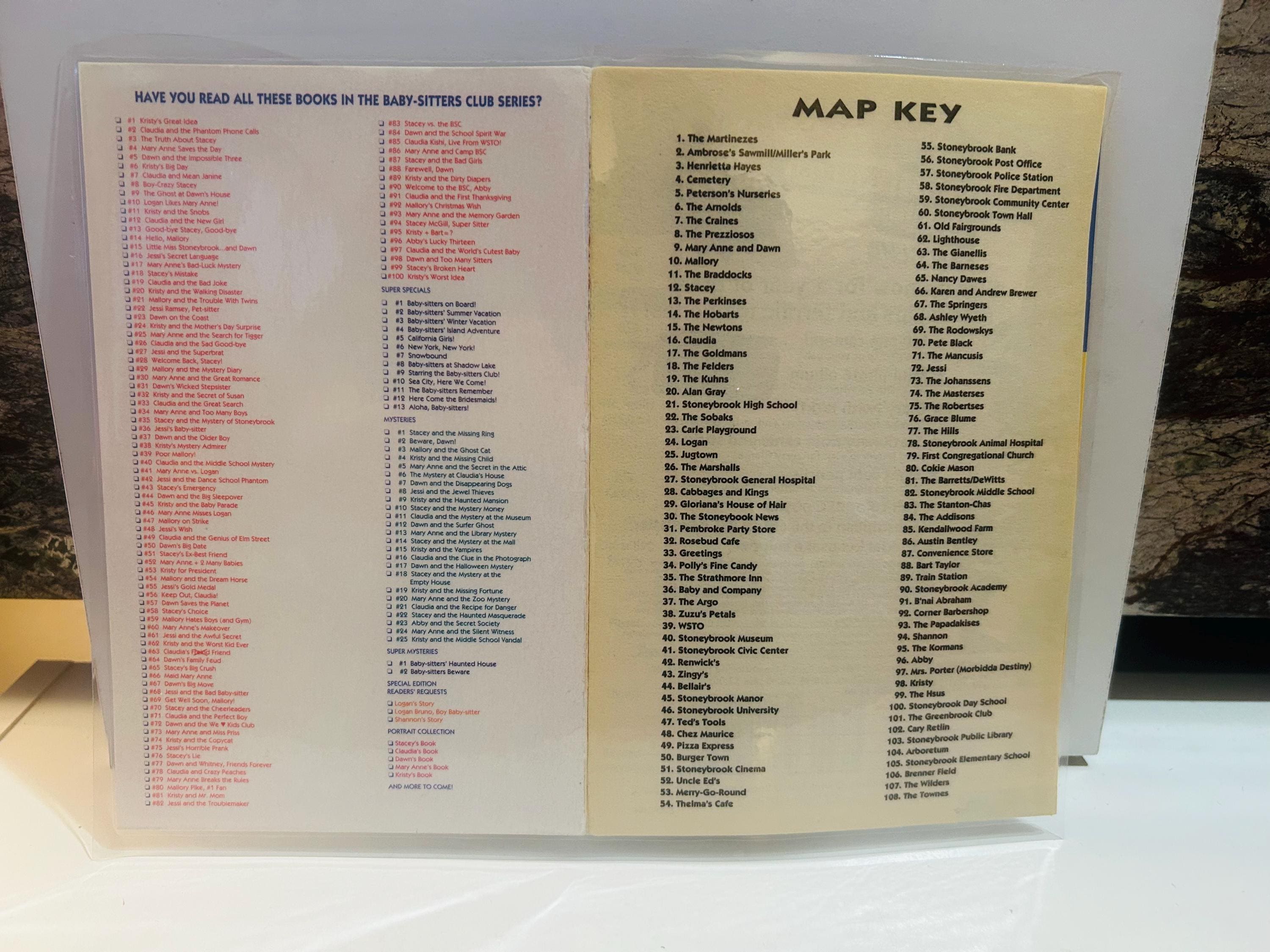 BSC Laminated Stoneybrook Map