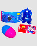 Yowie Nap Guardian blue glitter figurine with surprise egg and fact card